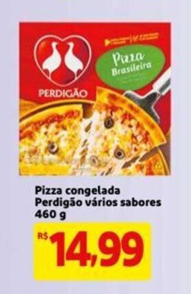 Mercado Extra Pizza congelada Perdigao varios sabores 460g oferta