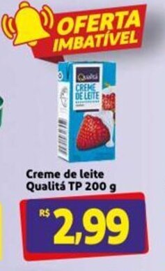 Mercado Extra Creme de leite Qualita 200g oferta