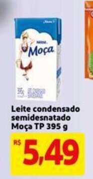 Mercado Extra Leite Condensado Semidesnatado Moca TP 395g oferta