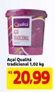 Mercado Extra Acai Qualita tradicional 1.02kg oferta
