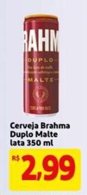 Mercado Extra Cerveja Brahma Duplo Malte Lata 350ml oferta