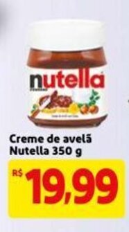 Mercado Extra Creme de Avela Nutella 350g oferta