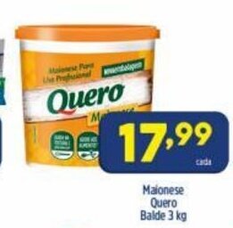 Arena Atacado Maionese Quero Balde 3kg oferta