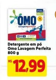 Mercado Extra Detergente em Po Omo Lavagem Perfeita 800g oferta