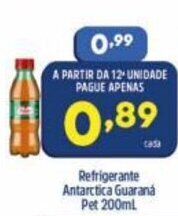 Arena Atacado Refrigerante Antarctica Guarana pet 200ml oferta