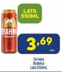 Arena Atacado Cerveja Brahma Lata 550ml oferta