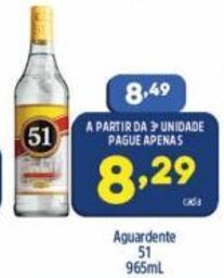 Arena Atacado Aguardente 51 965ml oferta