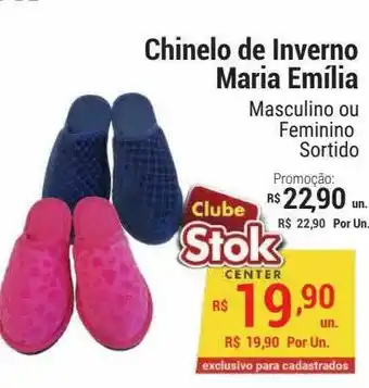 Chinelo De Inverno Maria Emília