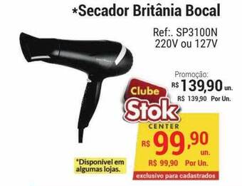 Stok Center Secador Britânia Bocal oferta