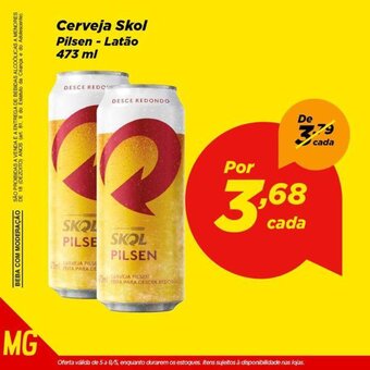 Dia Cerveja Skol Pilsen Latao 473ml oferta