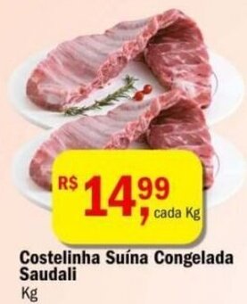 Ultrabox Costelinha Suina Congelada Saudali 1kg oferta