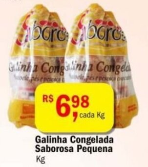 Ultrabox Galinha Congelada Saborosa Pequena 1kg oferta