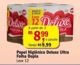 Ultrabox Papel Higiénico Deluxe Ultra Folha Dupla Leve 12 oferta