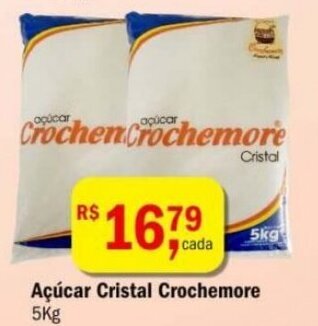 Ultrabox Acucar Cristal Crochemore 5kg oferta