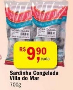 Ultrabox Sardinha Congelada Villa do Mar 700g oferta