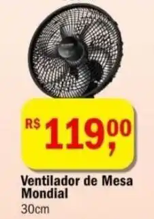 Ultrabox Ventilador de Mesa Mondial 30cm oferta