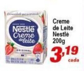 Ricoy Supermercados Creme de Leite Nestle 200g oferta
