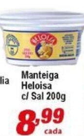 Ricoy Supermercados Manteiga Heloisa c/ sal 200g oferta