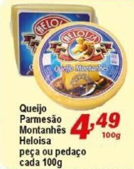 Ricoy Supermercados Queijo parmesao montanhes Heloisa peca ou pedaco 100g oferta