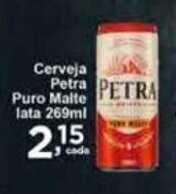 Rossi Supermercado Cerveja Petra Puro Malte lata 269ml oferta
