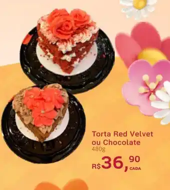 Supermercados Mateus Torta Red Velvet ou Chocolate 480g oferta