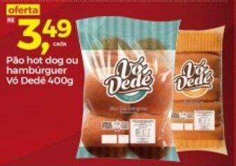 Frangolândia Pao Hot Dog ou Hamburguer Vo Dede 400g oferta