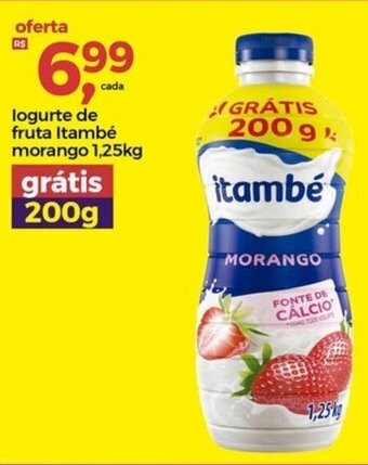 Frangolândia Iogurte de fruta Itambe morango 1.25kg oferta