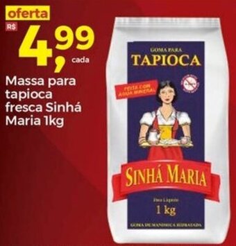 Frangolândia Massa para tapioca fresca Sinha Maria 1kg oferta