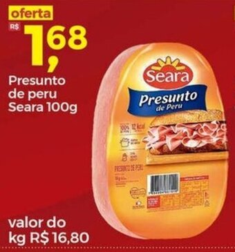 Frangolândia Presunto de Peru Seara 100g oferta