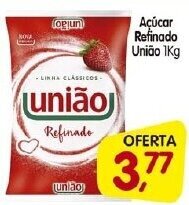 Cercadão Acucar refinado Uniao 1kg oferta