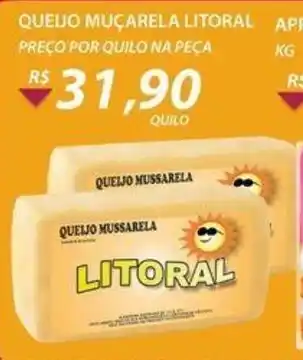 Queijo Mucarela Litoral 1kg