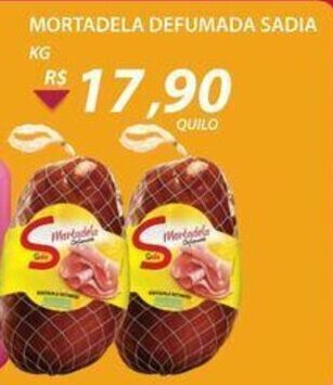 Assaí Atacadista Mortadela Defumada Sadia 1kg oferta