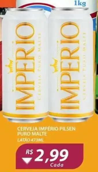 Assaí Atacadista Cerveja Imperio Pilsen Puro Malte 473ml oferta