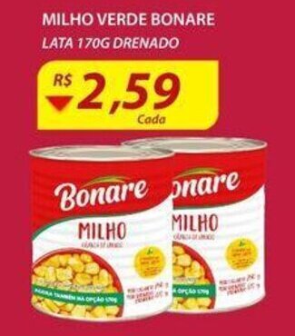 Assaí Atacadista Milho Verde Bonare lata 170g oferta