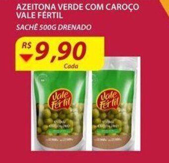 Assaí Atacadista Azeitona Verde com Caroco Vale Fertil 500g oferta