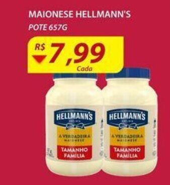 Assaí Atacadista Maionese Hellmann's Pote 657g oferta