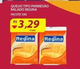 Assaí Atacadista Queijo tipo Parmesao ralado Regina 50g oferta