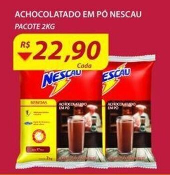 Assaí Atacadista Achocolatado em po Nescau pacote 2kg oferta
