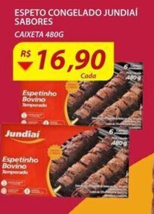 Espeto Bovino Congelado Mercado Carrefour 350g