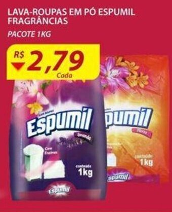 Assaí Atacadista Lava roupas em po Espumil Frag. 1kg oferta