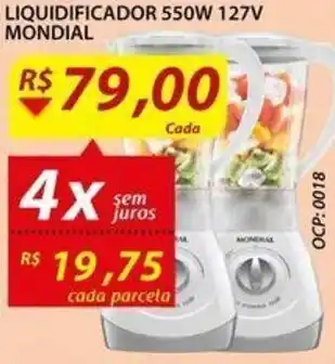 Assaí Atacadista Liquidificador 550W 127V Mondial oferta