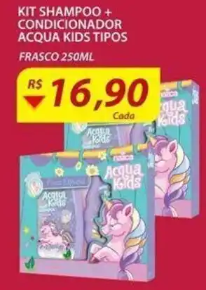 Assaí Atacadista Kit Shampoo + Condicionador Acqua kids Tipos 250ml oferta