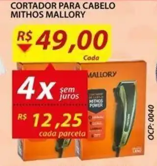 Assaí Atacadista Cortador Para Cabelo Mithos Mallory oferta