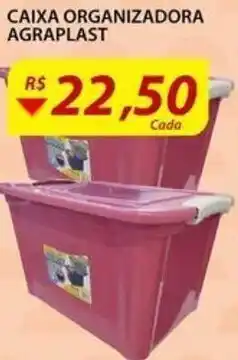Assaí Atacadista Caixa organizadora Agraplast oferta