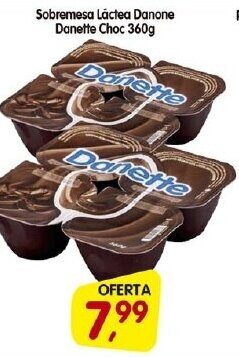 Cercadão Sobremesa Lactea Danone Danette Choc. 360g oferta