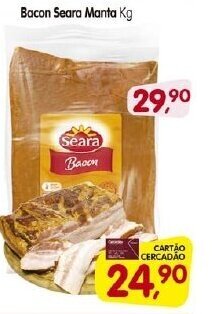 Cercadão Bacon Seara Manta 1kg oferta