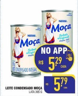 Mercantil Rodrigues Leite condensado moça nestlé 395g oferta