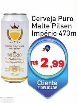 Tonin Superatacado Cerveja puro malte pilsen império 473ml oferta