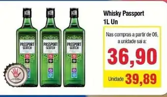 Spani Atacadista Whisky Passport 1L oferta