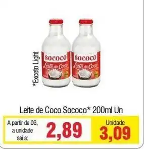 Spani Atacadista Leite de Coco Sococo 200ml un oferta